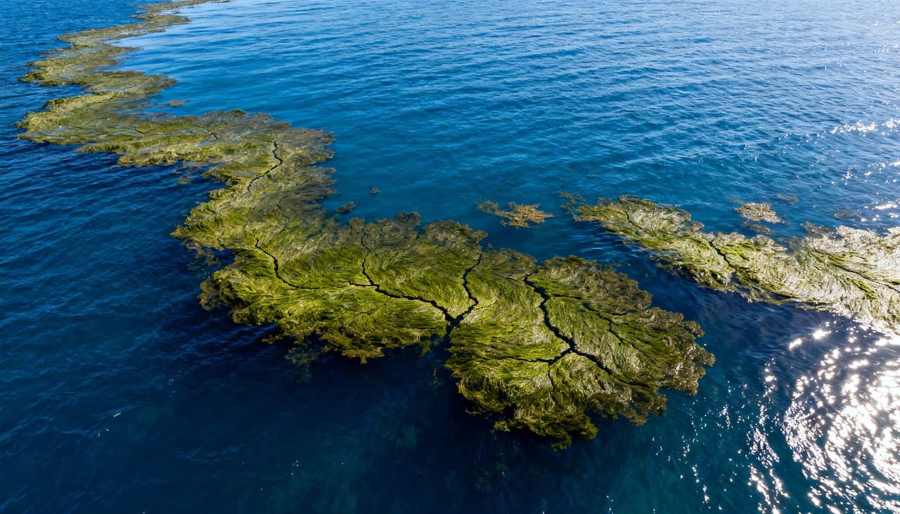 O segredo da riqueza do Mar dos Sargaços está nos chamados “arquipélagos aquáticos”, formados pelas extensas massas de algas Sargassum