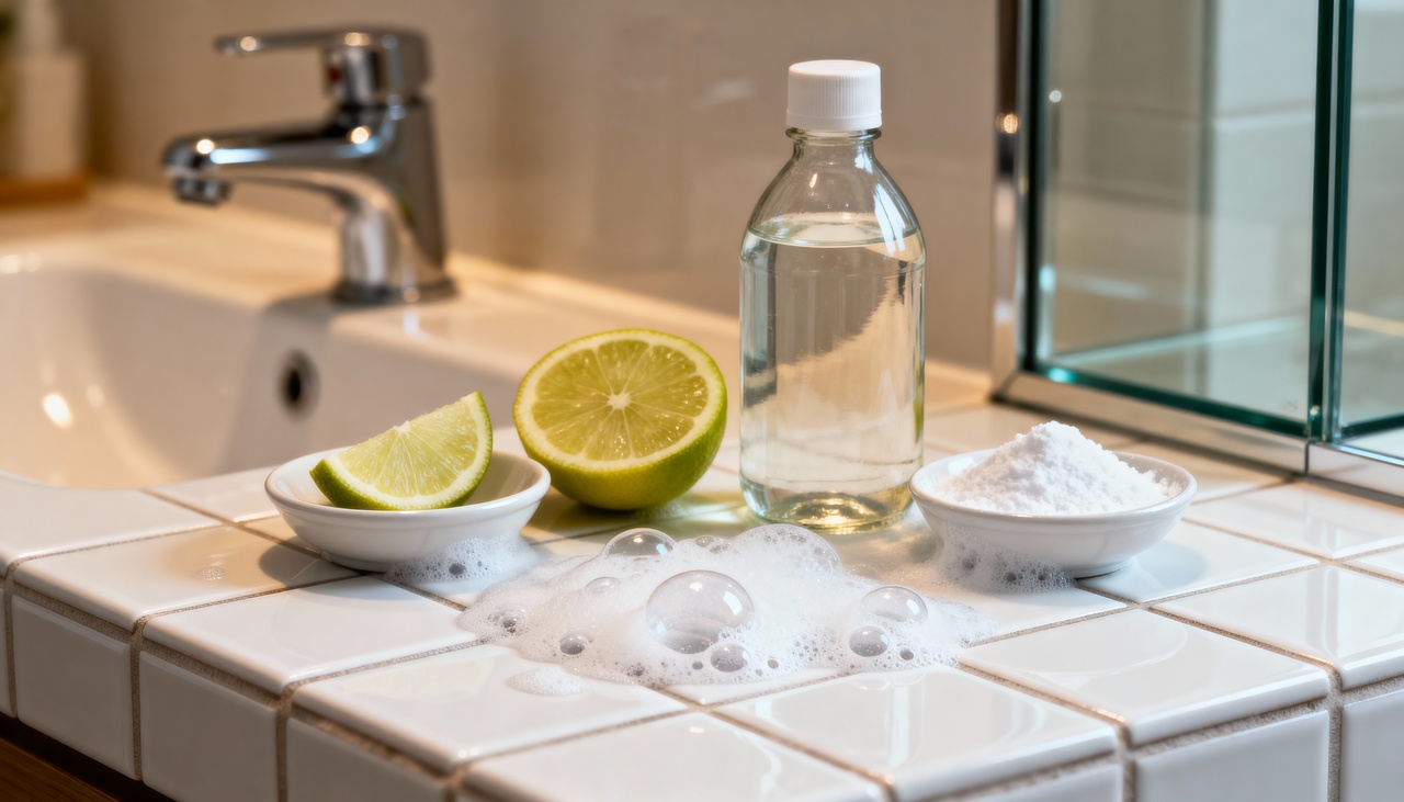 Entre as soluções caseiras mais populares, o vinagre branco se destaca por seu efeito desincrustante.