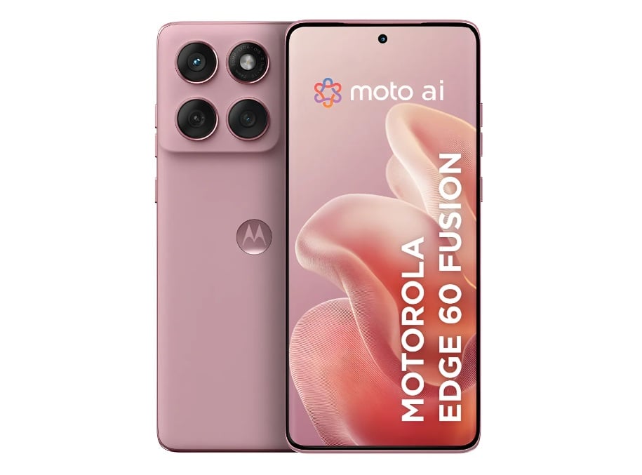 O Motorola Edge 60 Fusion na cor rosa custa R$1.738 no Pix