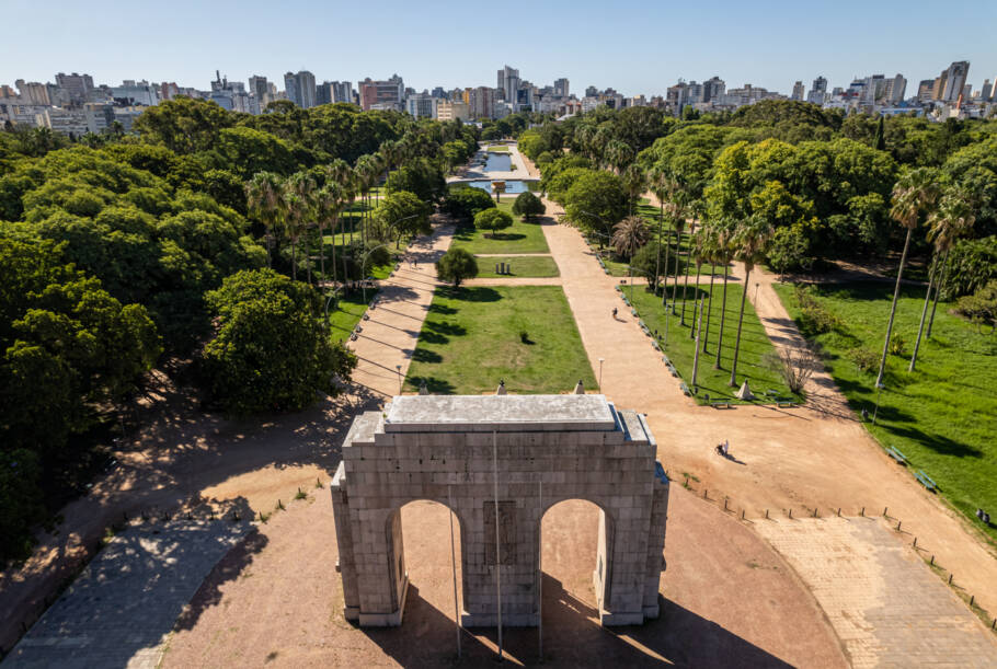 Vista do Parque Farroupilh, um dos lugares populares entre os porto-alegrenses