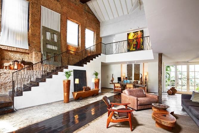 Lobby do Santa Teresa MGallery, no Rio de Janeiro