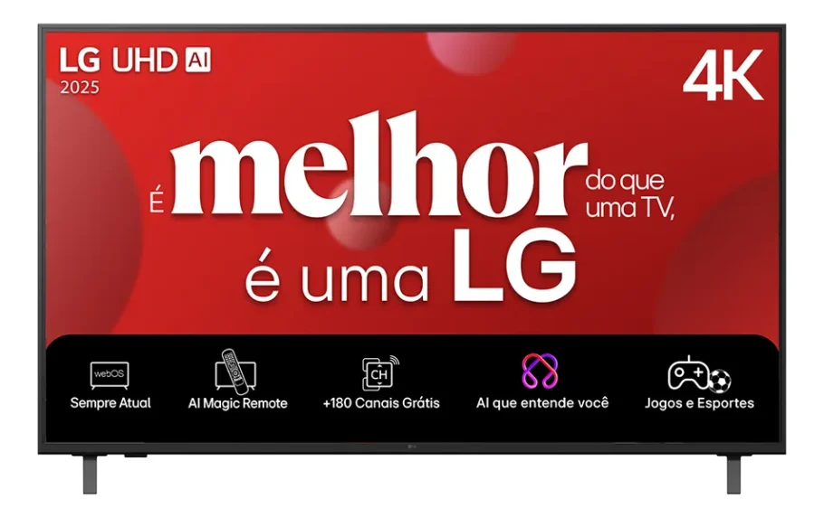 Smart TV 4K 65″ LG com 43% de desconto