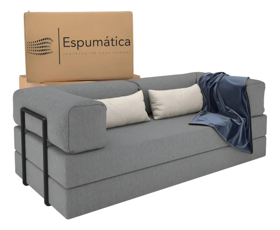 Sofá cama de espuma por R$ 1.749,99