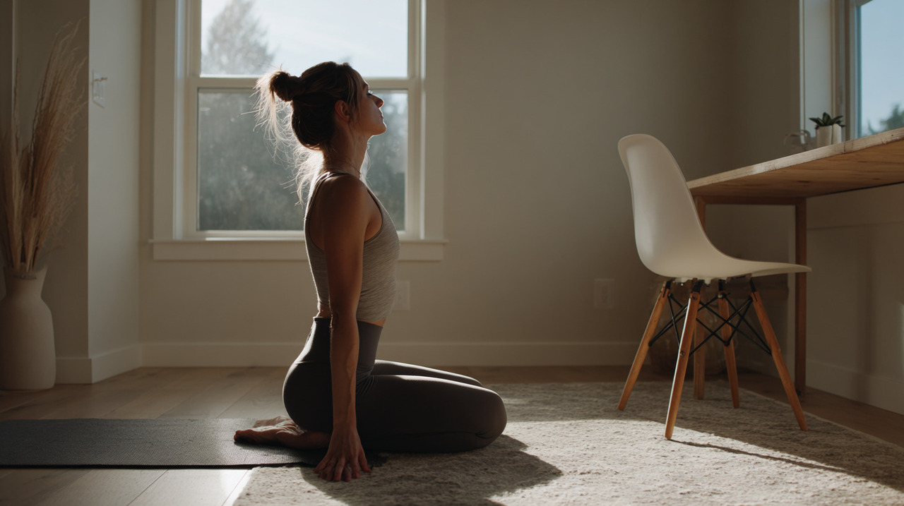 Permanecer por longos períodos em posição curvada em frente ao celular ou sentado acaba encurtando a musculatura peitoral