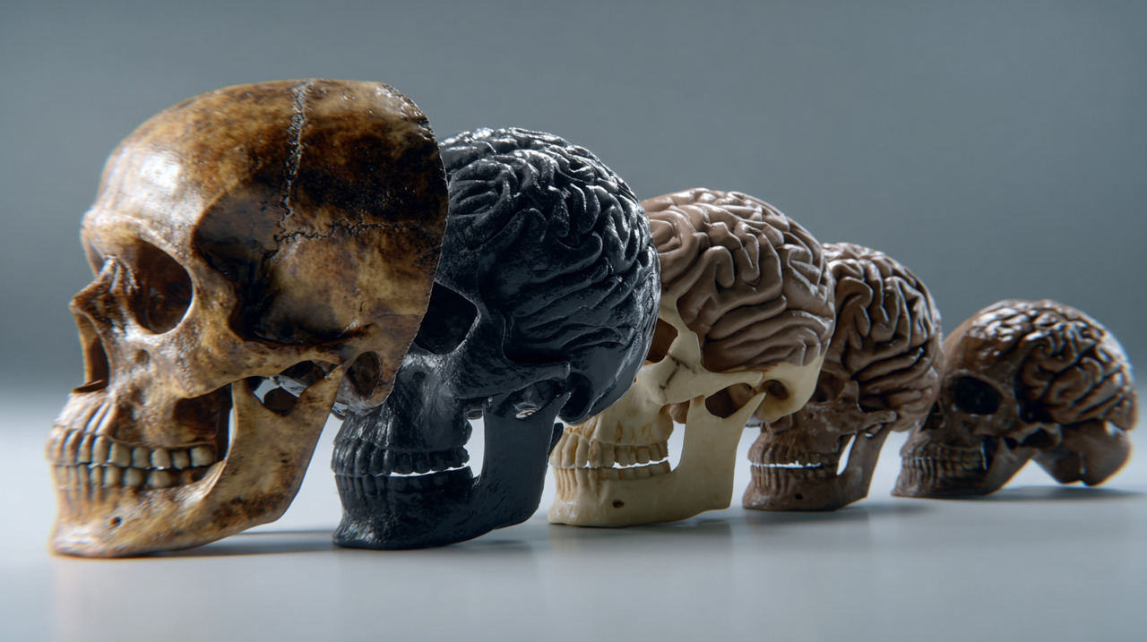 As mudanças rápidas no formato do crânio e na capacidade cerebral não ocorreram por acaso