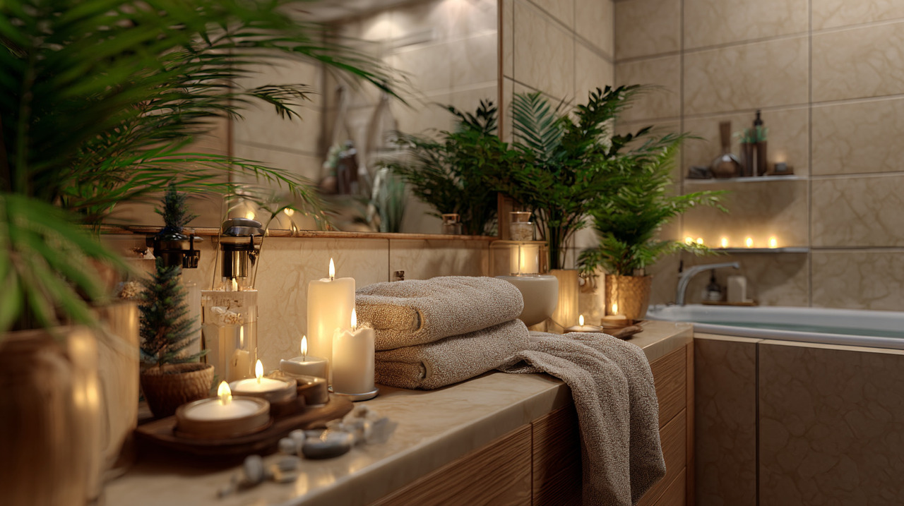 A base de um banheiro acolhedor está na iluminação e nos detalhes sensoriais