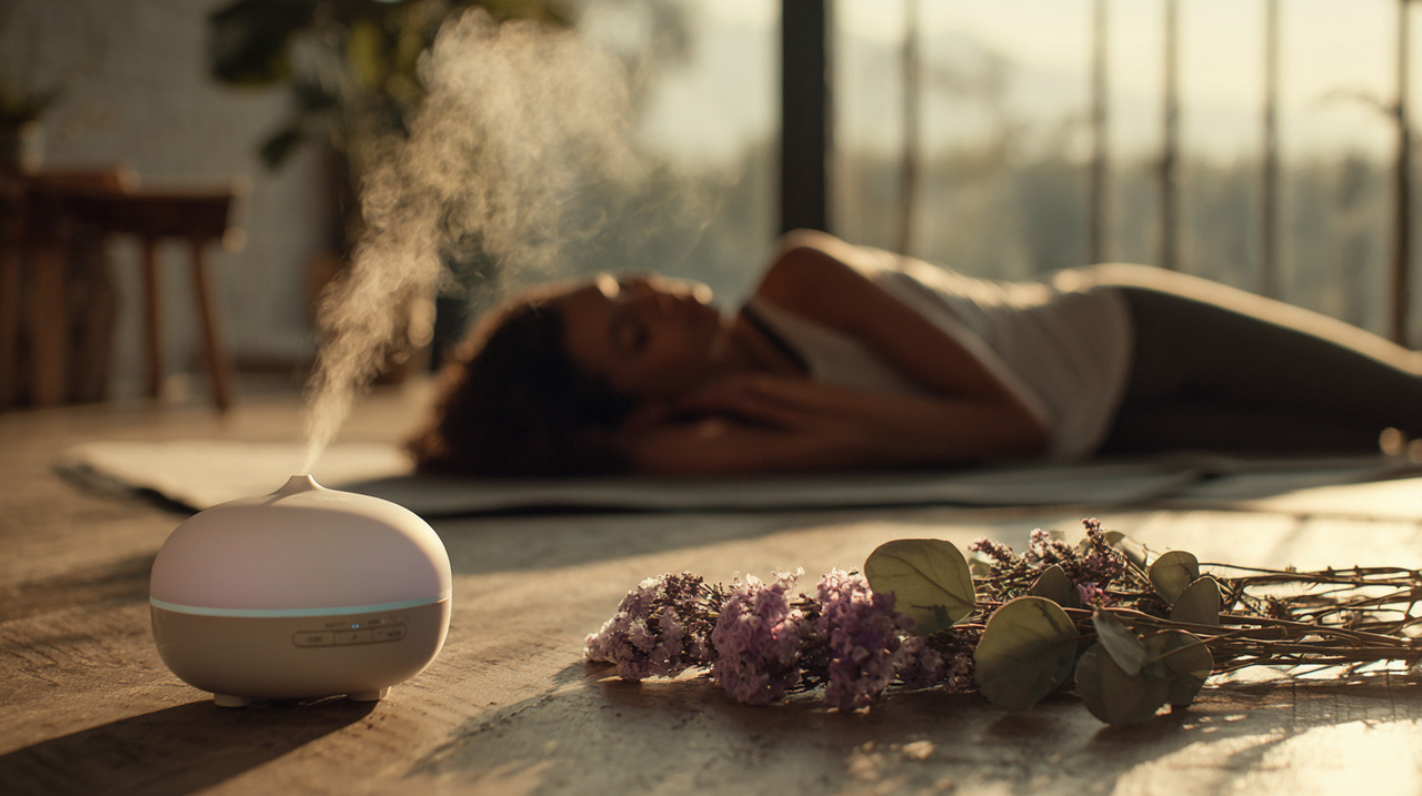 A introdução dos aromas ideais para relaxar após treino intenso pode resultar em relaxamento ampliado