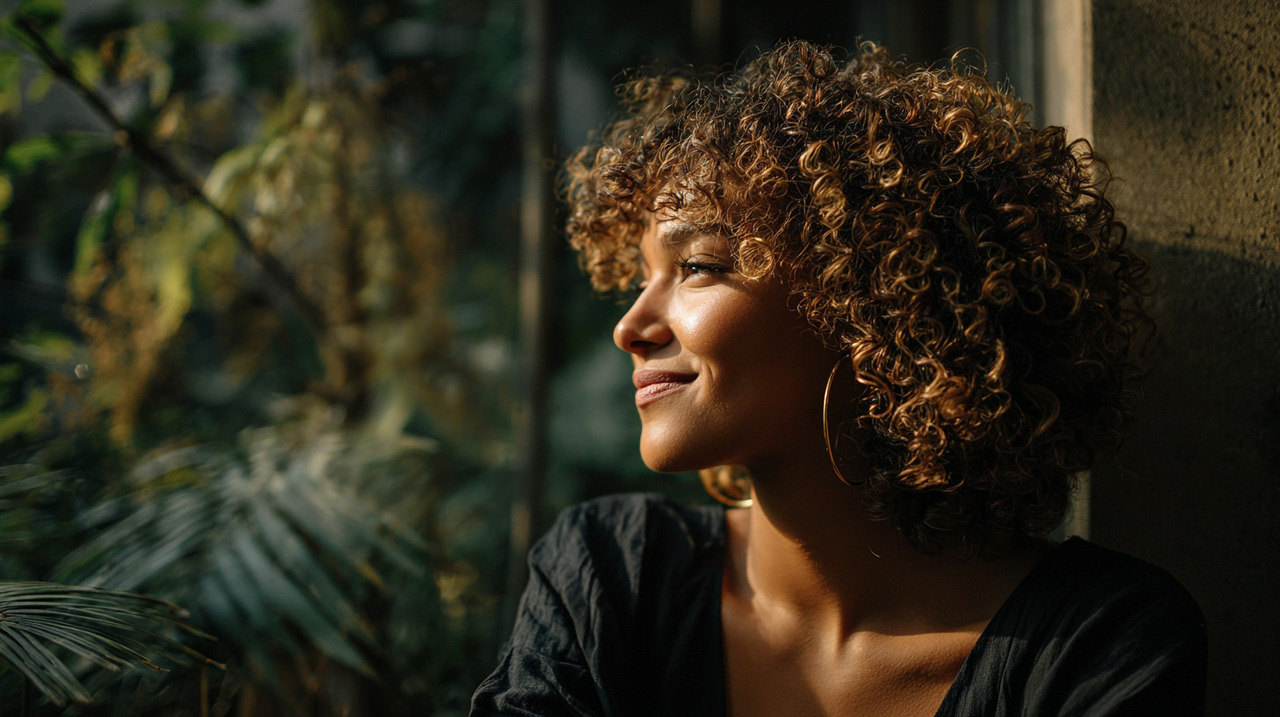 A decisão de abandonar o alisamento químico nasce do desejo de se reconectar com a própria textura