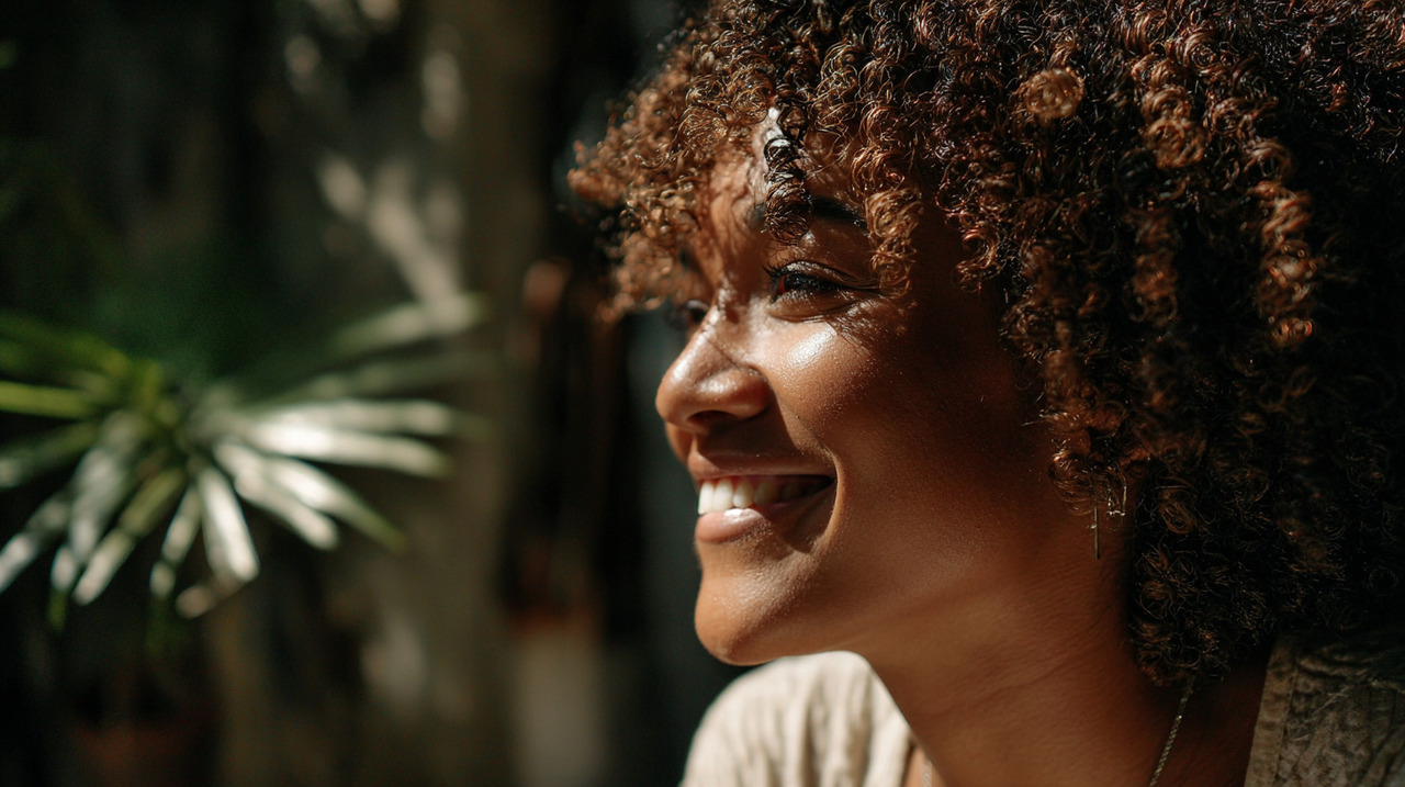 A decisão de abandonar o alisamento químico nasce do desejo de se reconectar com a própria textura