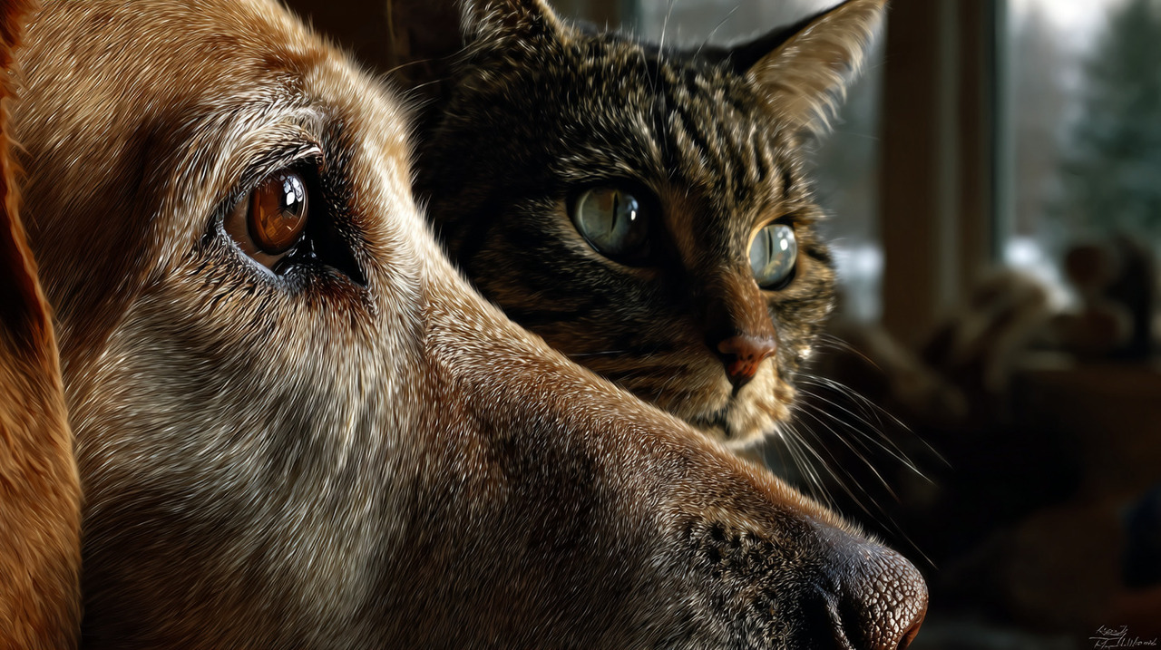 O olhar fixo dos animais domésticos pode ter diferentes significados, sempre dependendo do contexto