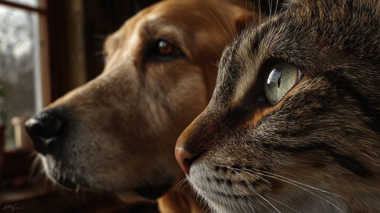 O olhar fixo dos animais domésticos pode ter diferentes significados, sempre dependendo do contexto