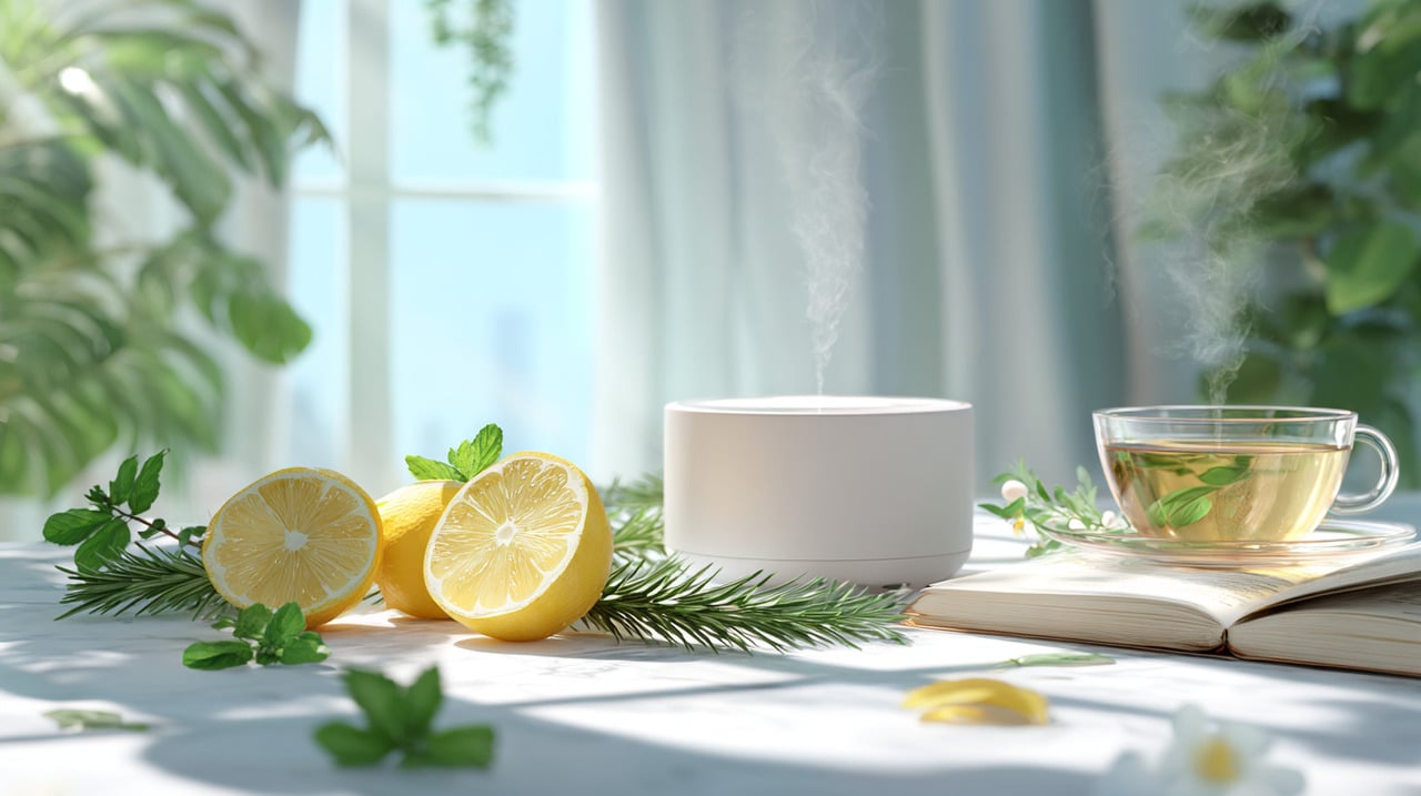 Cheiros como limão, laranja doce, hortelã-pimenta e alecrim são conhecidos por potencializar o estado de alerta logo nas primeiras horas do dia