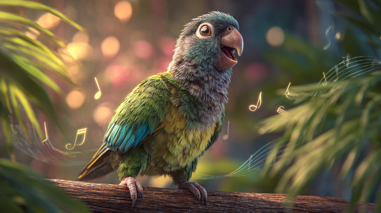 Desde filhotes, os papagaios ouvem com atenção os sons emitidos pelos pais