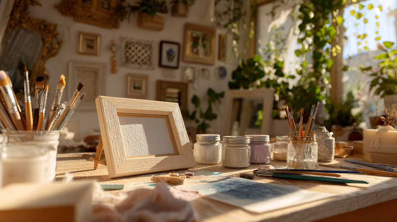 O primeiro passo ao lidar com molduras antigas é desmontar totalmente a peça