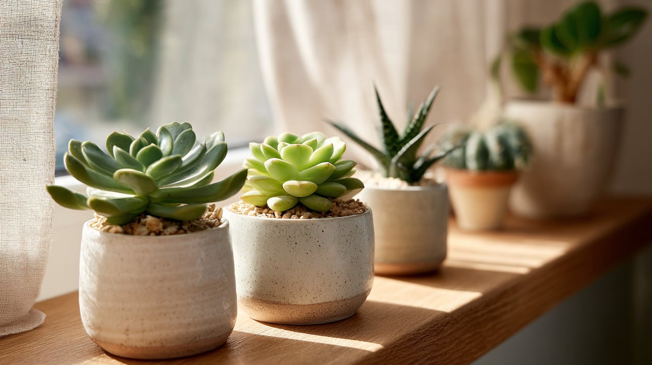 O primeiro passo para manter suculentas saudáveis em casa é escolher corretamente o local do vaso