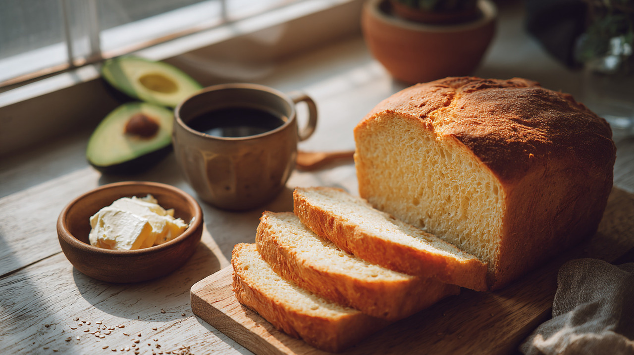 O pão keto sem farinha é uma alternativa low carb que não utiliza farinhas de trigo