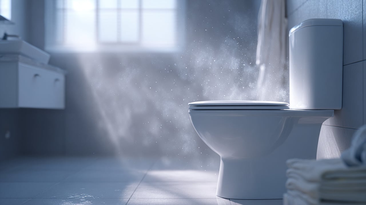 Deixar o vaso destampado cria condições favoráveis para proliferação microbiana e deterioração das superfícies