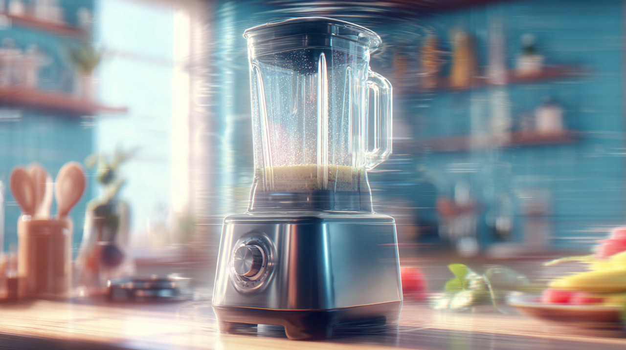 O volume de ruído emitido por um liquidificador depende tanto do motor quanto das peças móveis