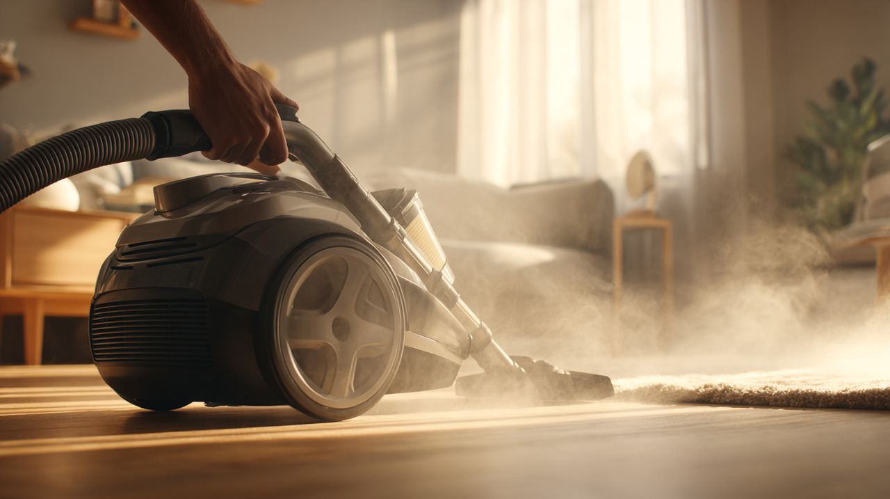 O filtro de pó tem como principal função reter partículas microscópicas e manter o ar limpo