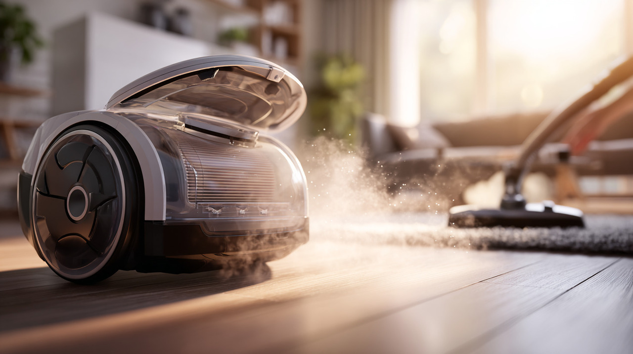 O filtro de pó tem como principal função reter partículas microscópicas e manter o ar limpo