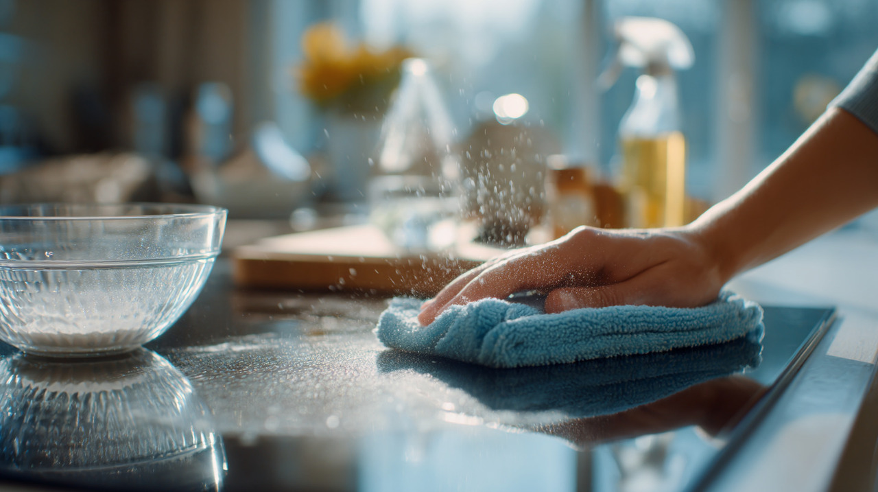 Durante o preparo de refeições, gotas de óleo tendem a respingar e se acomodar no fogão e em áreas ao redor