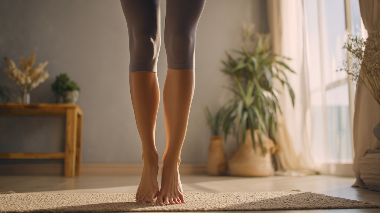 A prática consiste em movimentos feitos em posição ereta, como elevar os calcanhares