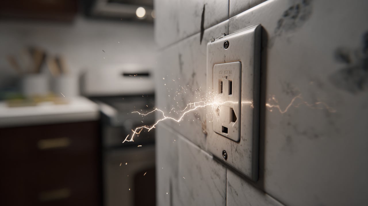 Ao perceber faíscas ou rachaduras em tomadas, a recomendação é interromper o uso imediatamente