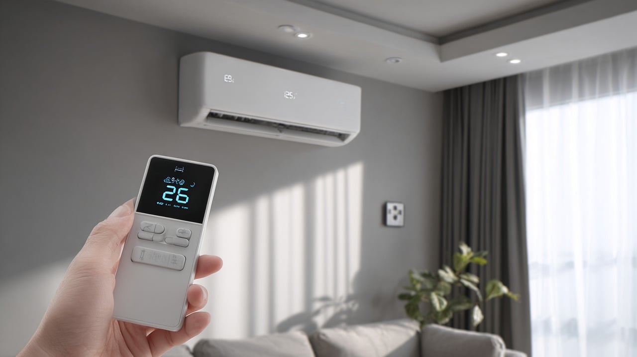 Ajustar a temperatura próxima à do ambiente externo diminui o esforço do aparelho