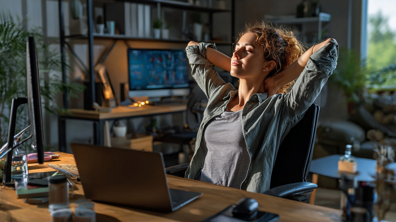 Ficar em uma posição curvada ou com a cabeça inclinada para frente por um longo período sobrecarrega os músculos e articulações do pescoço