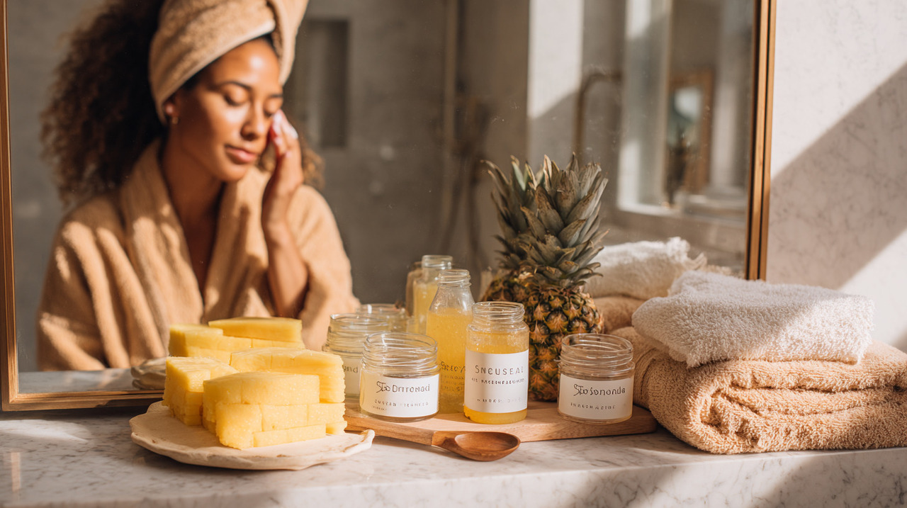 O segredo dos esfoliantes enzimáticos está na ação de compostos naturais extraídos de frutas