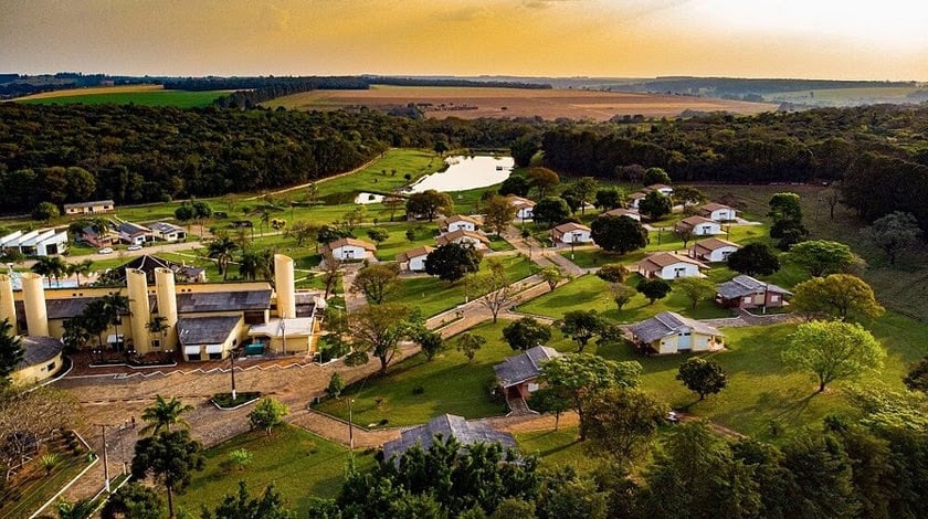 Vista panorâmica do Vale das Águas Fazenda Resort