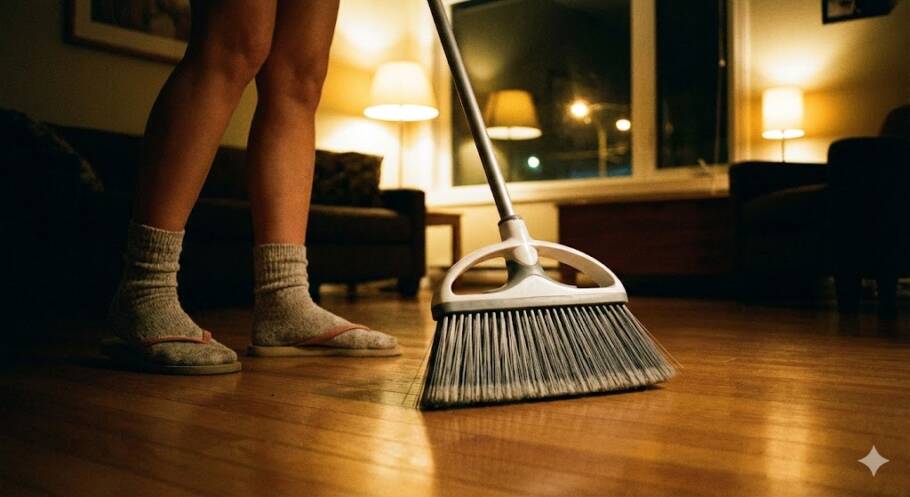 Antigas crenças afirmam que varrer a casa após o pôr do sol pode afastar proteção, prosperidade e até a harmonia do lar