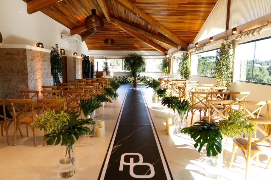 Espaço para casamentos do Hotel Boutique Vinícola Araucária