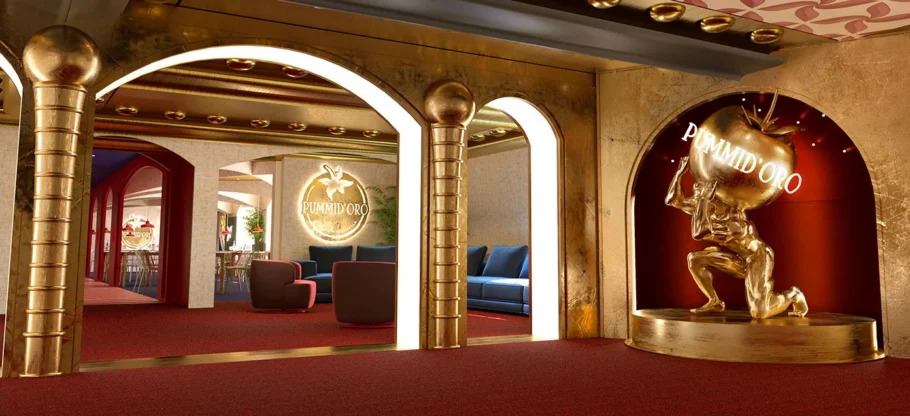 A Pizzaria Pummidoro é um dos restaurantes do Costa Serena