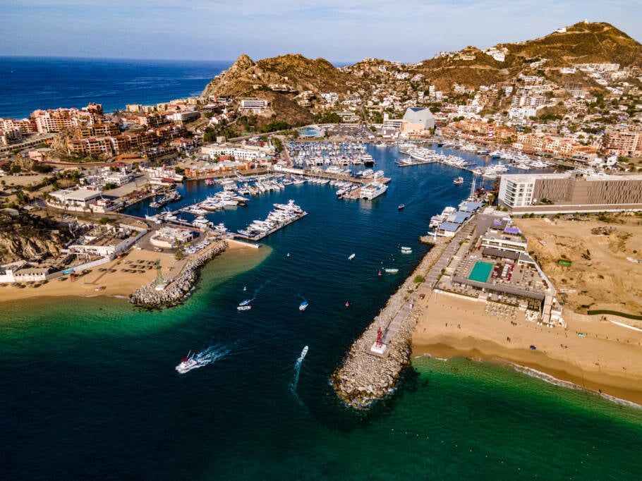 Marina de San Lucas, na região de Los Cabos, no México