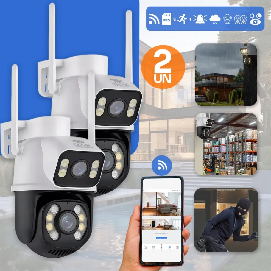 Kit 2 Câmera De Segurança por R$ 249,68 (28% OFF)