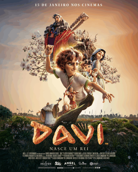 Cartaz da animação "Davi: Nasce um Rei"