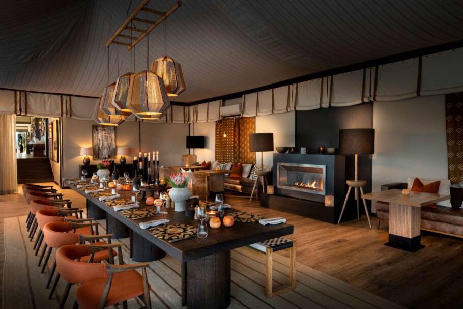 Interior do do Sindile Luxury Tented Lodge