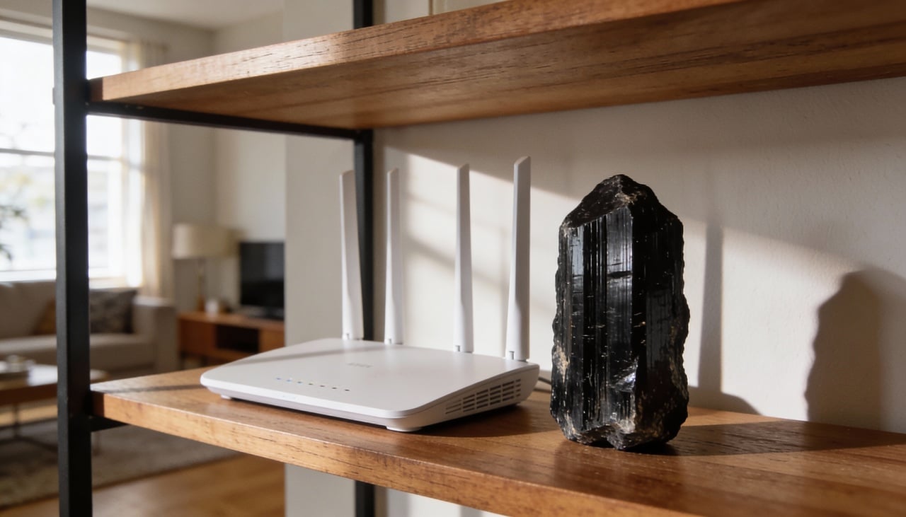 Entre todas as opções do reino mineral, a Turmalina Negra atua como um verdadeiro para-raios energético