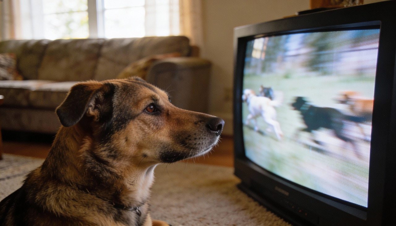 Cães mais agitados ou excitáveis tendem a acompanhar figuras em movimento na tela, como se fossem estímulos reais no ambiente físico