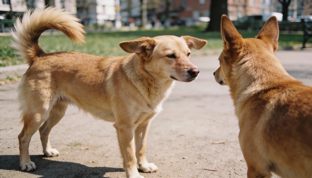 Quando a cauda está relaxada, em posição natural, o cão tende a estar calmo e seguro no ambiente