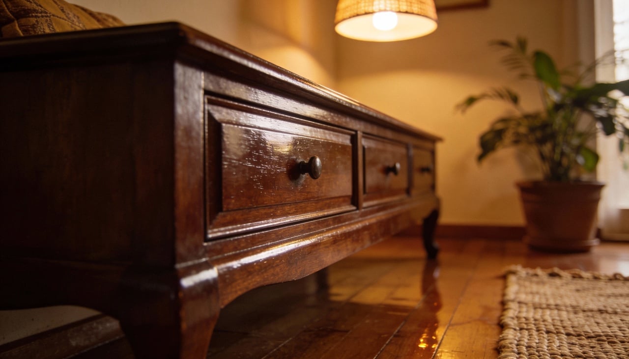 Acredite se quiser, uma simples noz pode funcionar como uma borracha mágica para arranhões em madeiras mais escuras