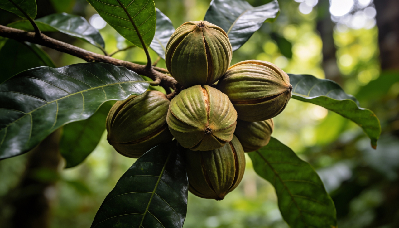 Originário das encostas serranas paulistas, cambuci produz frutos achatados únicos lembrando miniaturas de moringas cerâmicas tradicionais