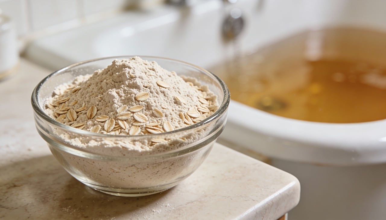 Montar um banho de aveia em casa é simples e não exige muitos ingredientes