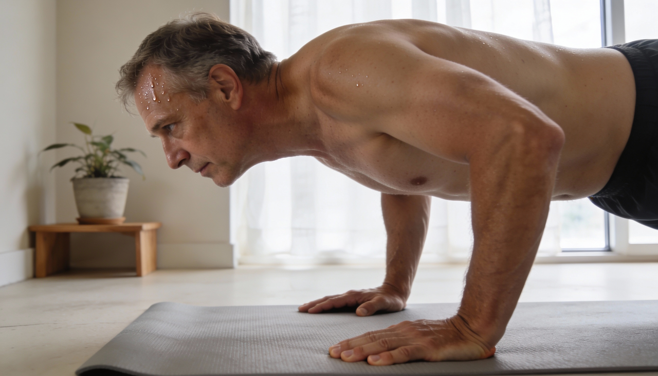 Prancha isométrica, abdominal bicicleta e dead bug representam trio completo que ativa reto abdominal, oblíquos e transverso simultaneamente