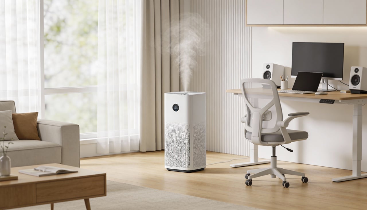 o ambiente passa a ter um pano de fundo estável, que muitas pessoas consideram mais confortável do que o silêncio interrompido por sons repentinos