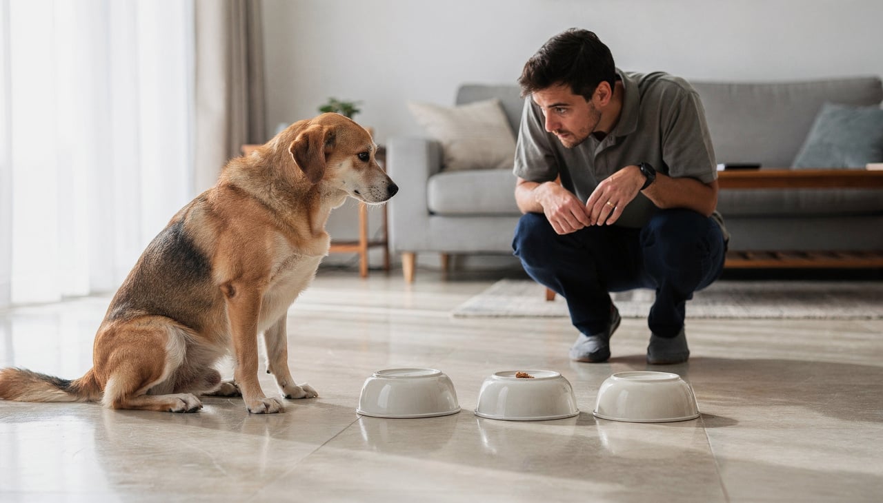 Existem desafios básicos que testam a capacidade de observação e a rapidez com que o cão resolve problemas