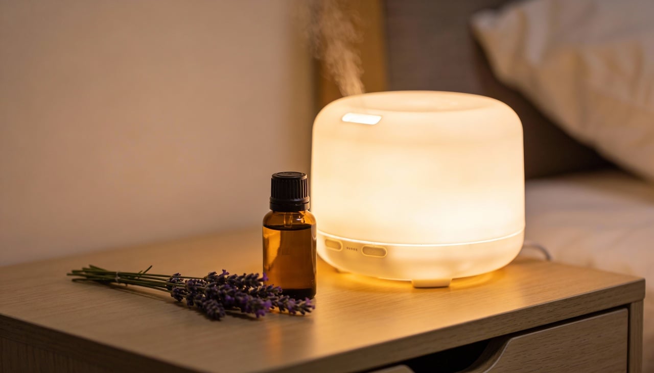 Entre as sinergias mais citadas para apoiar o sono estão aquelas que combinam óleos florais com notas cítricas suaves