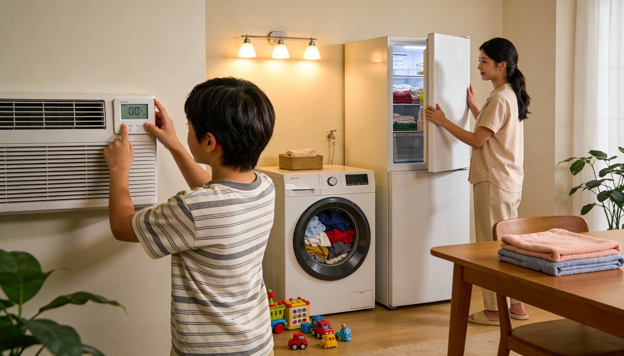 Os chamados vilões da conta de luz são, em geral, aparelhos com alta potência que funcionam por longos períodos ou em ciclos frequentes
