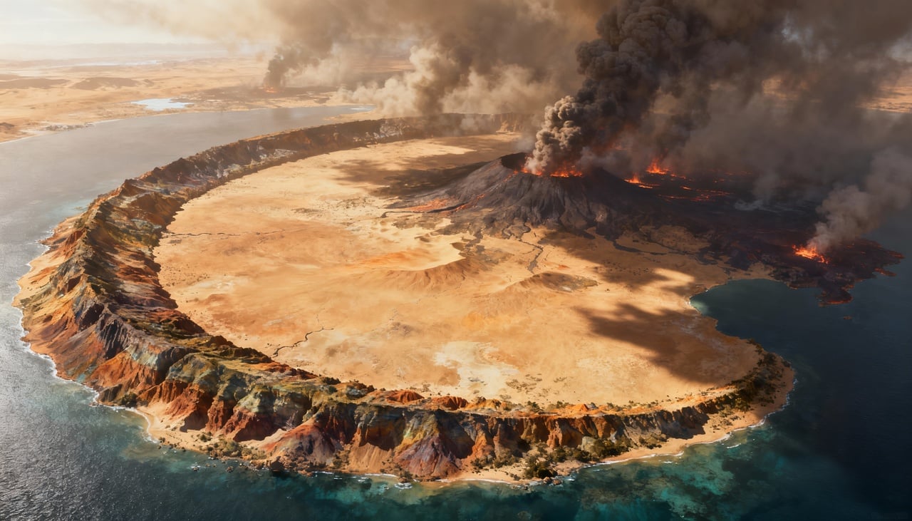 A configuração geográfica da Pangeia apresentava características únicas que influenciaram diretamente a vida no planeta – Imagens produzidas com uso de Inteligência Artificial